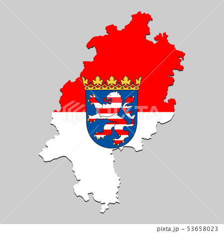 Map with national flag 53658023