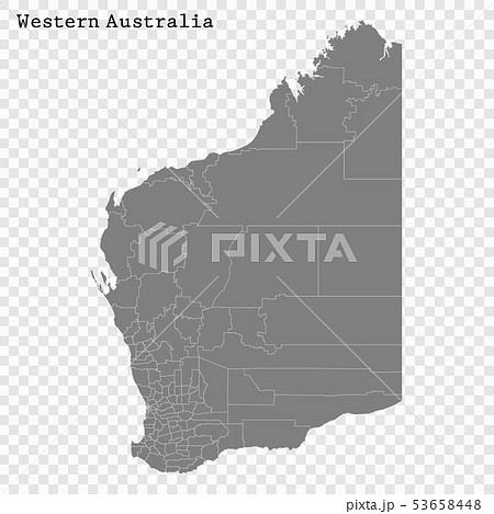 High Quality map is a state of Australia High Quality map is a state of Australia 53658448