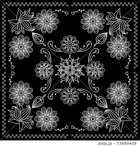 Bandana Print With Black and White Elements 53660409