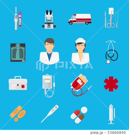 Medical icons set 53660840