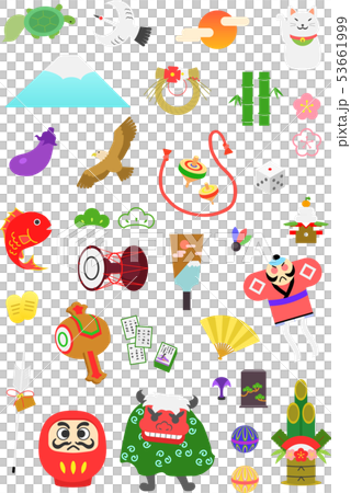 Set of material for new year's cards 53661999