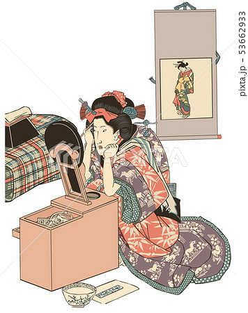 浮世絵　五渡亭国貞　名筆浮世絵鑑 53662933