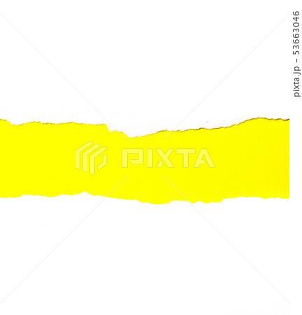 Abstract background Torn white paper On yellow pap Abstract background Torn white paper On yellow pap 53663046