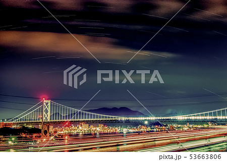 関門海峡の夜 関門海峡の夜 53663806
