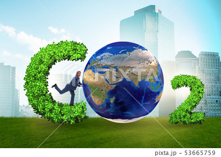 Ecological concept of greenhouse gas emissions Ecological concept of greenhouse gas emissions 53665759
