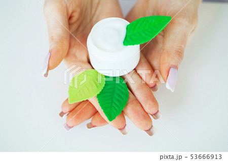 Herb Medicine. The Scientist, Dermatologist Make The Organic Natural Herb Cosmetic Product in The Herb Medicine. The Scientist, Dermatologist Make The Organic Natural Herb Cosmetic Product in The 53666913