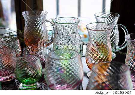 春の小樽　小樽ガラス 53668034