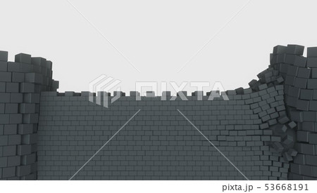 3D model of an ancient castle destroyed 3D model of an ancient castle destroyed 53668191
