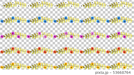 Cute flower line Cute flower line 53668764