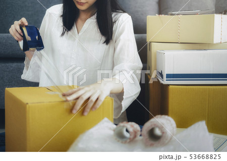 Online small business owner. 53668825