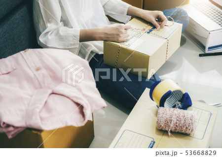 Online small business owner. 53668829