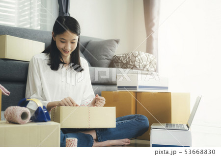 Online small business owner. 53668830