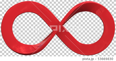 CG 3D png 切り抜き イラスト デザイン シンボル メビウスの輪 無限大 ループ 切り抜き CG 3D png 切り抜き イラスト デザイン シンボル メビウスの輪 無限大 ループ 切り抜き 53669830
