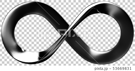 Cg 3d Png 切り抜き イラスト デザイン シンボル メビウスの輪 無限大 ループ 切り抜きのイラスト素材