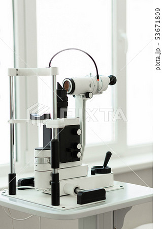 Tall complicated device for intense ophthalmology diagnoses 53671809