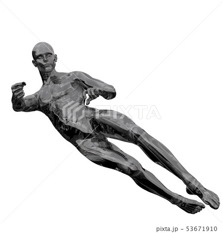 3d rendering of  skeleton 53671910