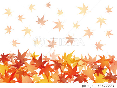 紅葉 秋 落ち葉 和風背景のイラスト素材