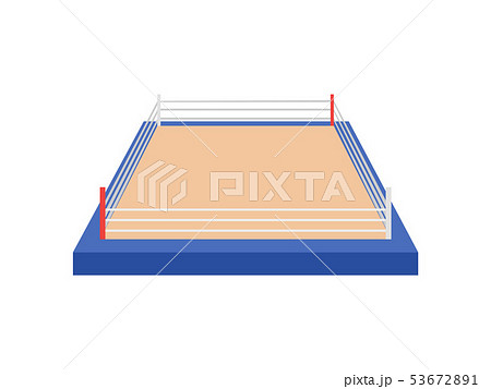 Boxing ring. View from above. Vector illustration on white background. Boxing ring. View from above. Vector illustration on white background. 53672891