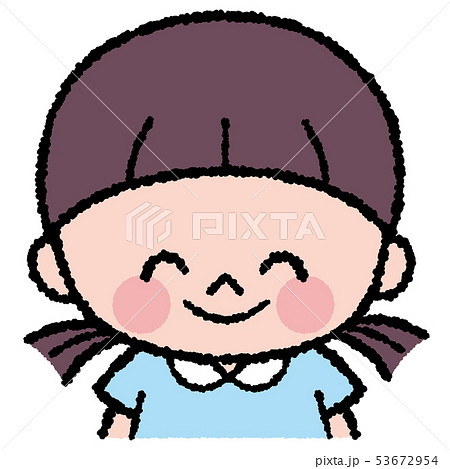 笑顔　子ども　イラスト 53672954