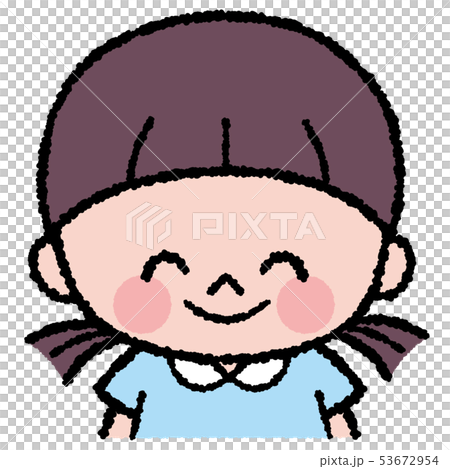 笑顔　子ども　イラスト 53672954