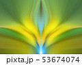 Abstract energy flower creative background. Green, 53674074