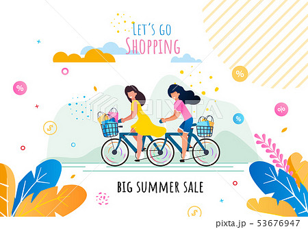 Lets Go Shopping on Summer Sale Motivation Banner Lets Go Shopping on Summer Sale Motivation Banner 53676947