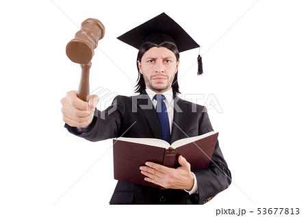 Judge isolated on the white background Judge isolated on the white background 53677813