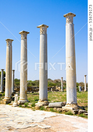 Romans ruins of the city of Salamis,near Famagusta 53679173