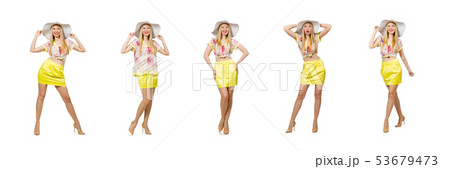 Young woman in fashion concept Young woman in fashion concept 53679473