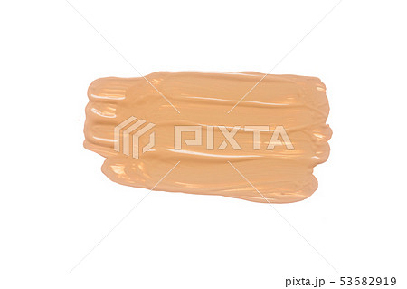 Texture of liquid foundation.Liquid foundation. 53682919