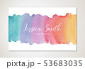 Watercolor business card template 53683035