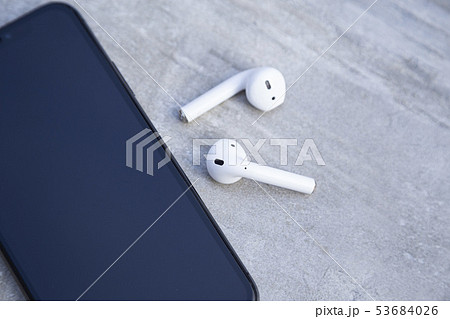Black Luxury Smartphone with White Wireless Black Luxury Smartphone with White Wireless 53684026