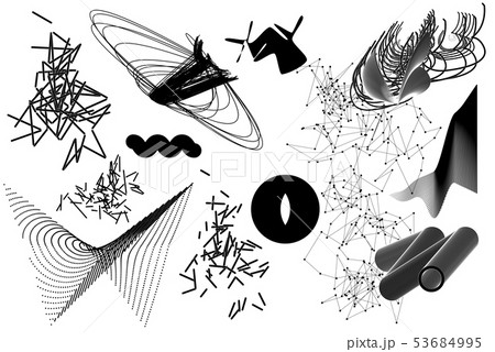 Universal trend vector geometric shapes setのイラスト素材 [53684995] - PIXTA