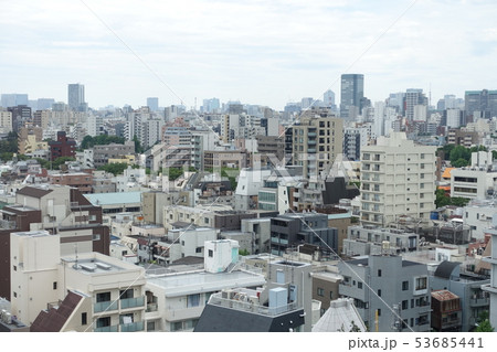 都市の遠景 （新宿区 早稲田鶴巻町周辺） 53685441