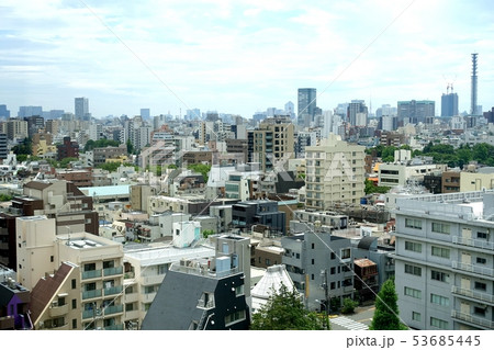都市の遠景 (新宿区 早稲田鶴巻町周辺) 都市の遠景 (新宿区 早稲田鶴巻町周辺) 53685445