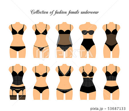 Female lingerie or underwear set Female lingerie or underwear set 53687133