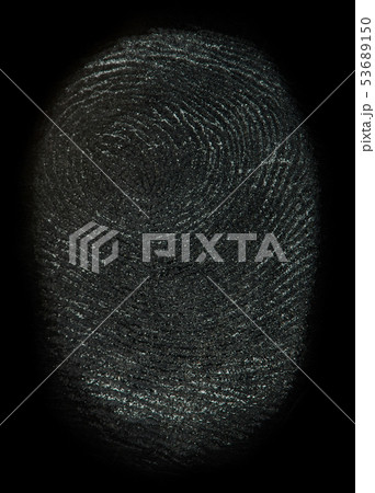 Close up of one real finger print Close up of one real finger print 53689150