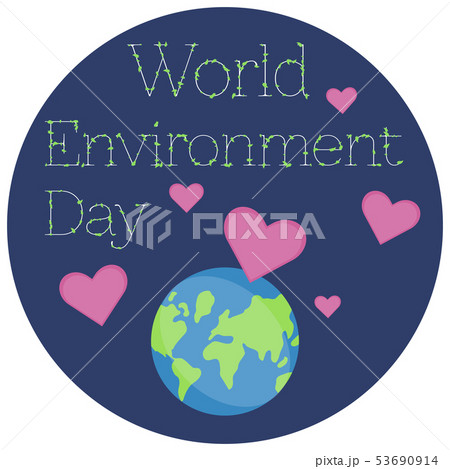 Vector illustration of a Sticker for World Environment Day. Vector illustration of a Sticker for World Environment Day. 53690914