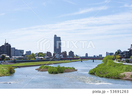 仙台市 広瀬川 愛宕橋 川 水 仙台市 広瀬川 愛宕橋 川 水 53691263