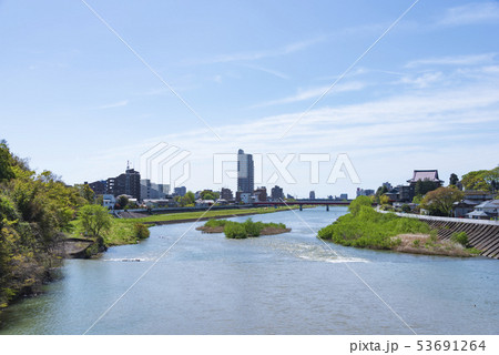 仙台市 広瀬川 愛宕橋 川 水 仙台市 広瀬川 愛宕橋 川 水 53691264