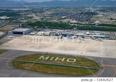上空から見た米子空港 53692627
