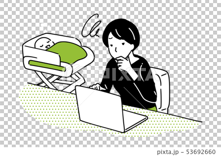操作計算機的主婦 53692660