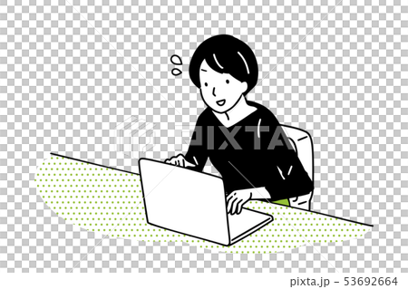 操作計算機的主婦 53692664
