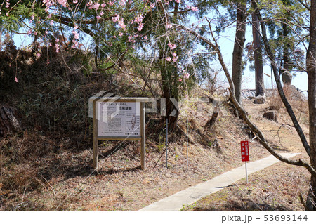 ■ 笹尾塁跡 ■ 二の郭 ■ 看板 ■ 桜 ■ 山梨県 小淵沢町 ■ 武田信虎 ■ 笹尾塁跡 ■ 二の郭 ■ 看板 ■ 桜 ■ 山梨県 小淵沢町 ■ 武田信虎 53693144