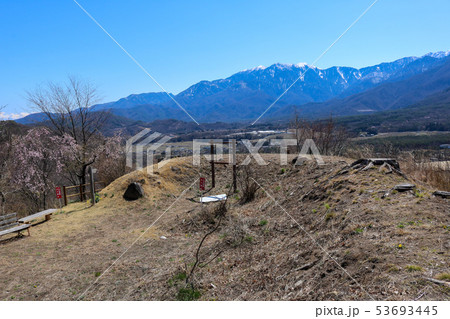■ 笹尾塁跡 ■ 一の郭の先端 ■ 桜 ■ 山梨県 小淵沢町 ■ 武田信虎 53693445