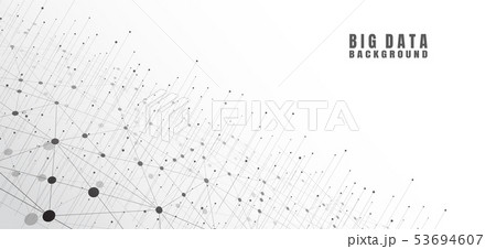 Abstract technology background with Big data. 53694607