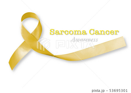 Sarcoma Bone cancer awareness yellow ribbon 53695301