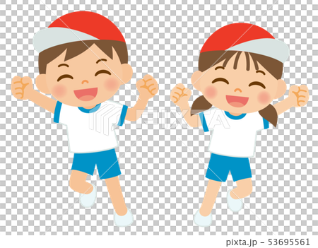 体操服 小学生のイラスト素材