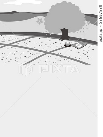田舎の風景（桜） 53697839
