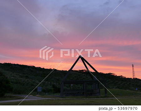 鹿島灘海浜公園　夕焼け 53697970